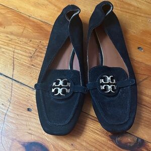 Tory Burch Black Suede Women's Loafers